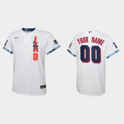Los Angeles Dodgers Custom Youth 2021 Mlb All Star Game White Jersey